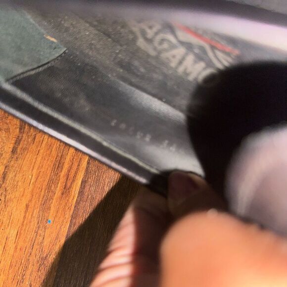 Salvatore Ferragamo Men's Black Leather Loafers size 9.5 - Picture 8 of 11